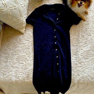 Brandy Melville collared navy blue dress